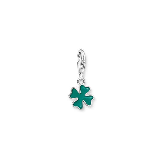 Thomas Sabo Charm pendant vihreä neliapila 2017-007-34