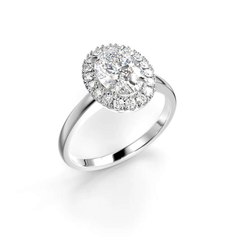 Festive Selena Halo Timanttisormus 728-118