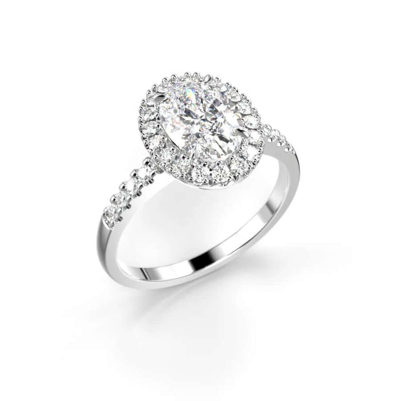 Festive Selena Halo Timanttisormus 729-126