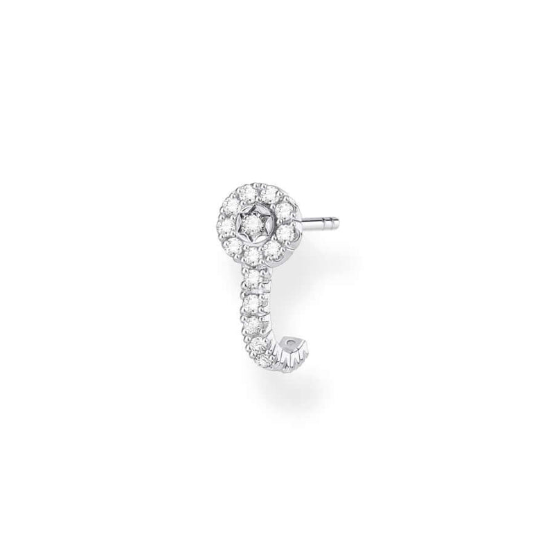 Single Ear Stud White Stones korvakoru H2161-051-14