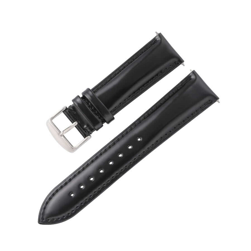 Karu kellon nahkaranneke musta