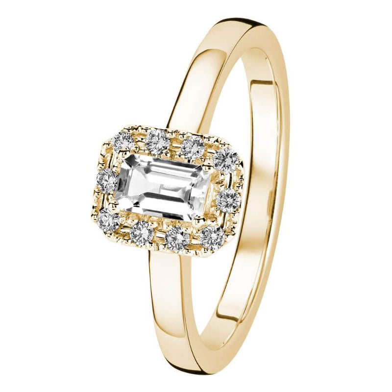 Kohinoor Valerie Topaasi-Timanttisormus 033-262T-10