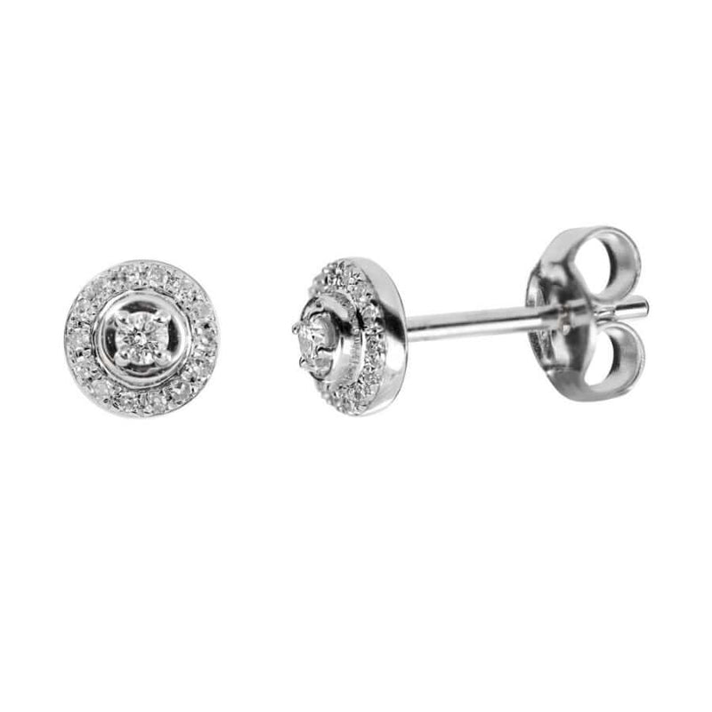Kohinoor Valkokultaiset Timanttikorvakorut 143-P5375V