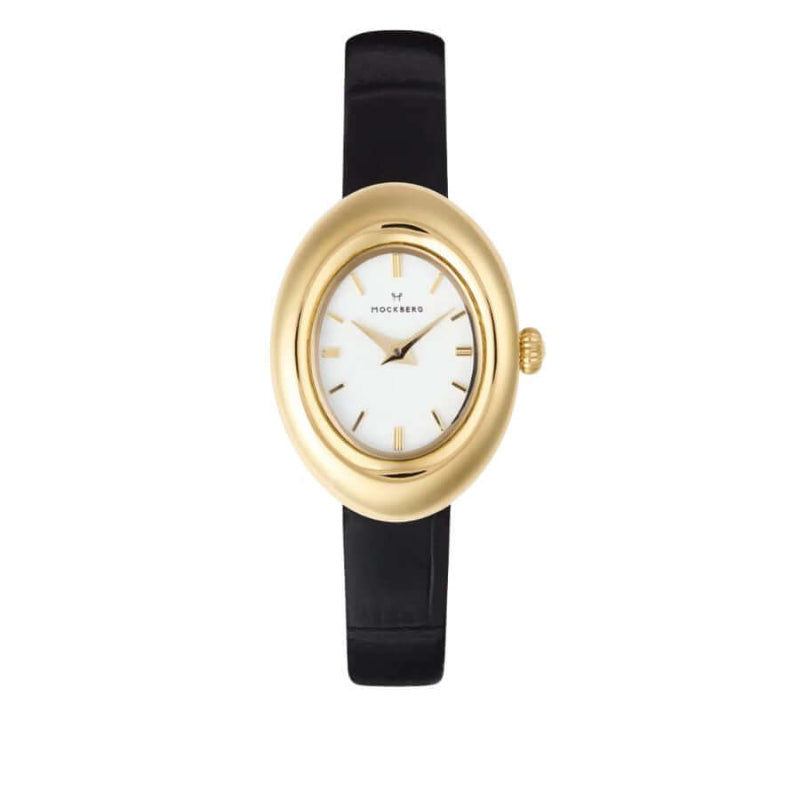 Mockberg Belle Oval Leather Rannekello MB1414