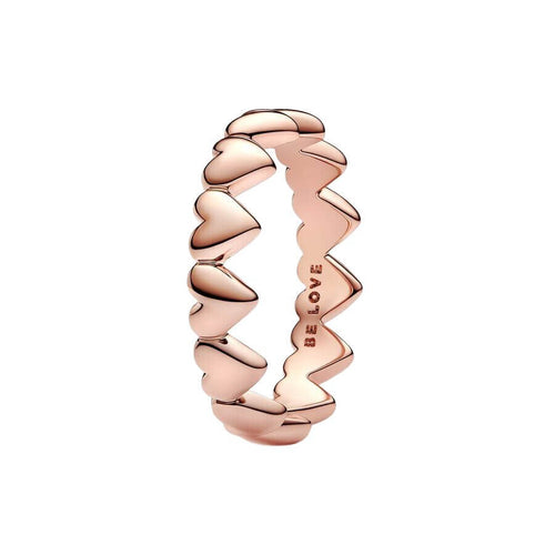 Pandora Row of Hearts Sormus 183427C00