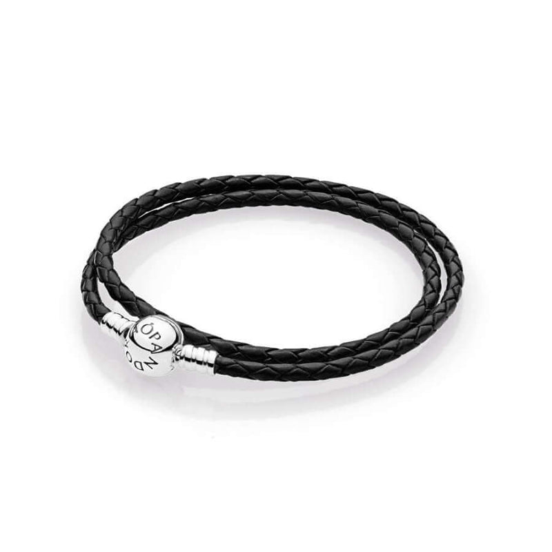 Pandora Moments rannekoru Black Double Woven 590745CBK