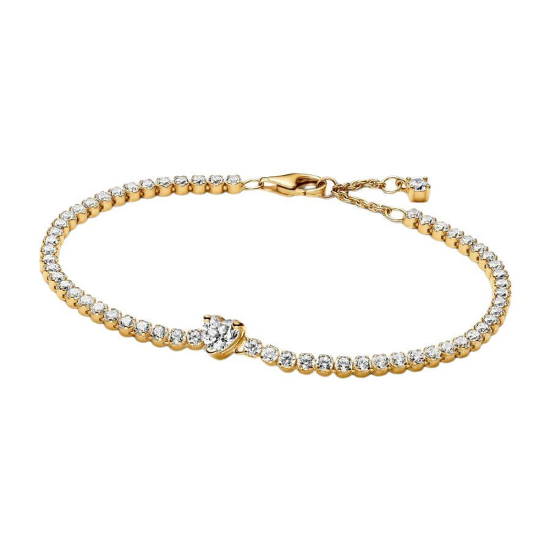 Pandora Sparkling Heart Tennis rannekoru 560041C01