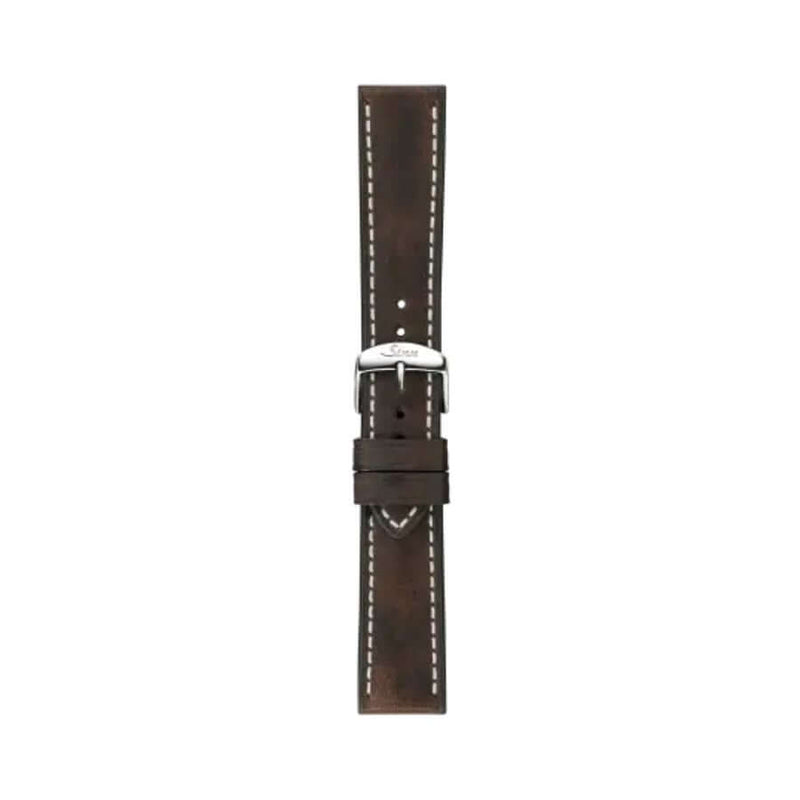 Sinn Ruskea Cowhide Vintage nahkaranneke (22 mm)