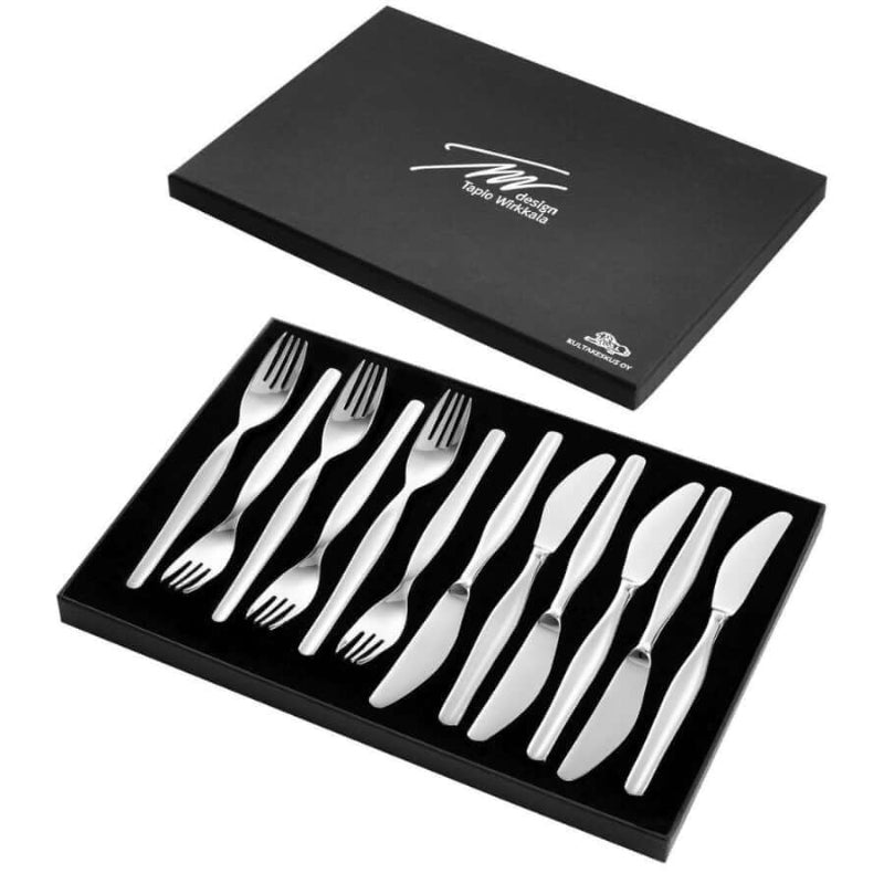 Tapio Wirkkala ruokaveitsi- ja haarukkasetti 318-232-6