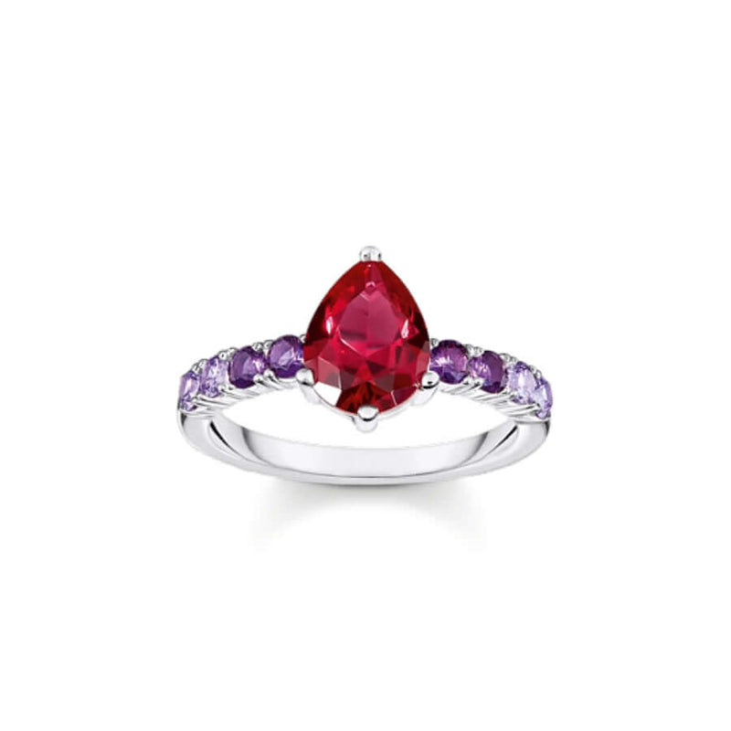 Thomas Sabo Silver Solitaire Sormus TR2442-477-7-54