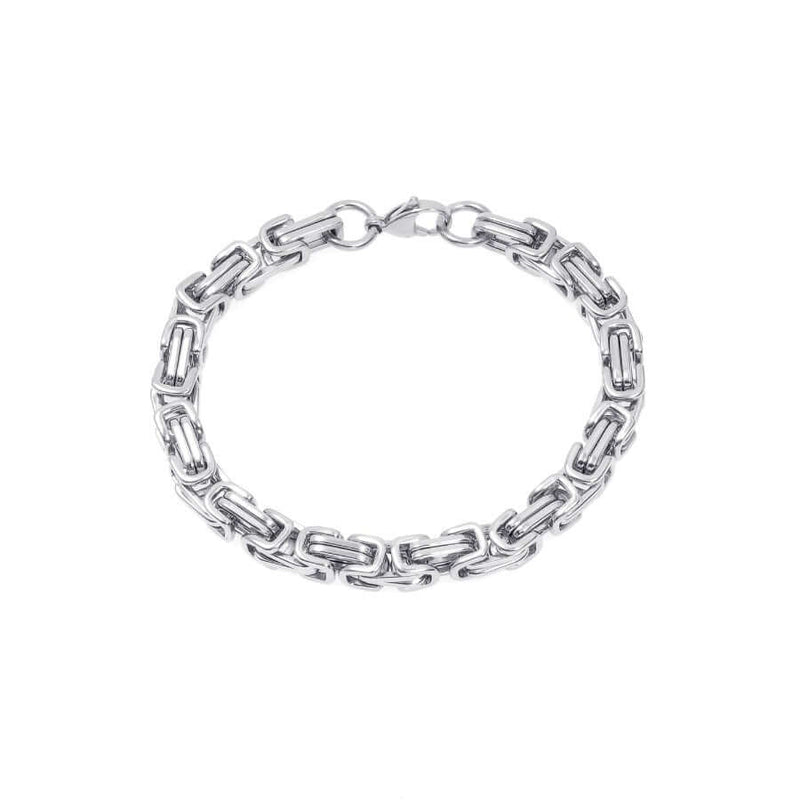 Bosie Kuningas Teräsranneketju (8 mm/22,5 cm)