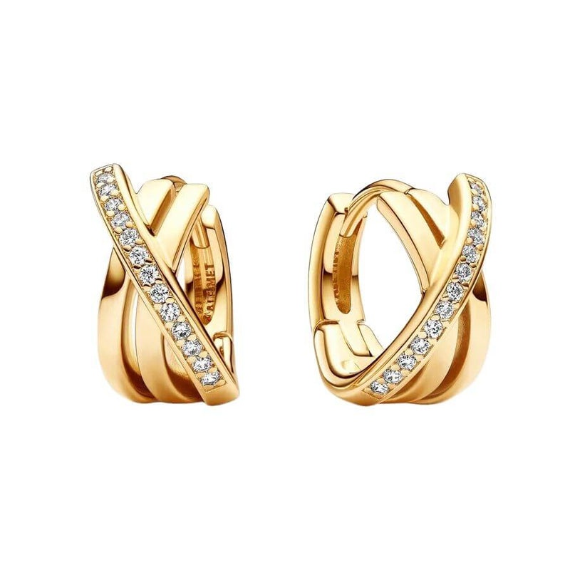 Pandora Ristikkäiset Pavé Korvakorut 263150C01