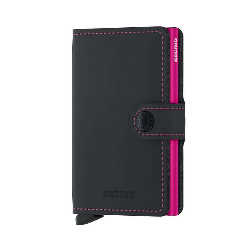 Secrid Miniwallet Matte black Fuchsia lompakko