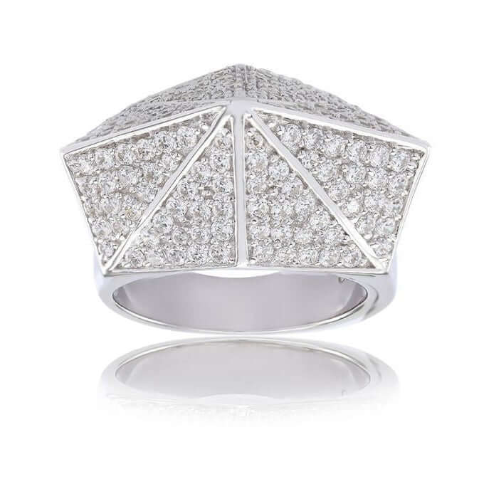 Sif Jakobs Sormus Regello with white zirconia