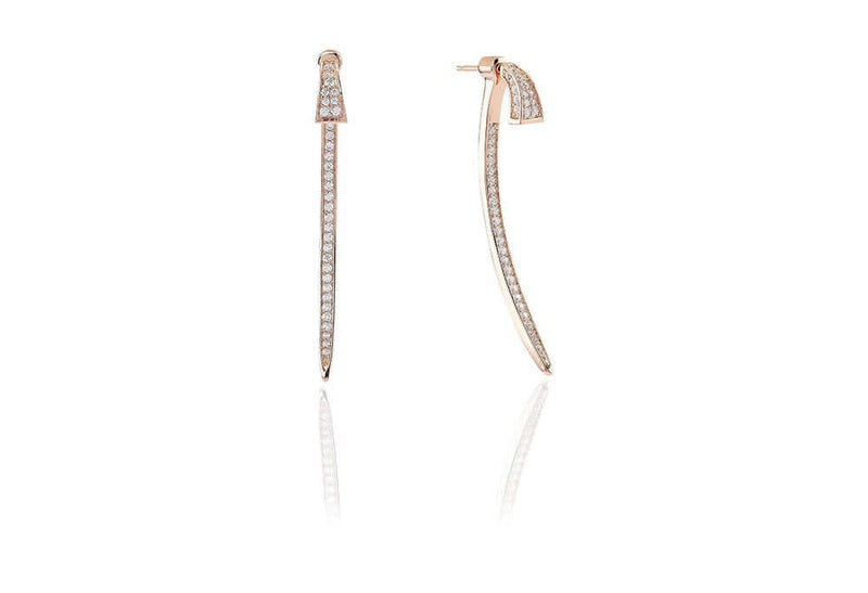 korvakorut Treviso earjackets rose gold