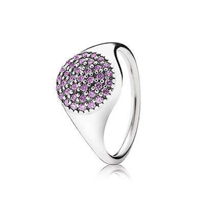 Pandora Large Purple Pave sormus 190888NCK