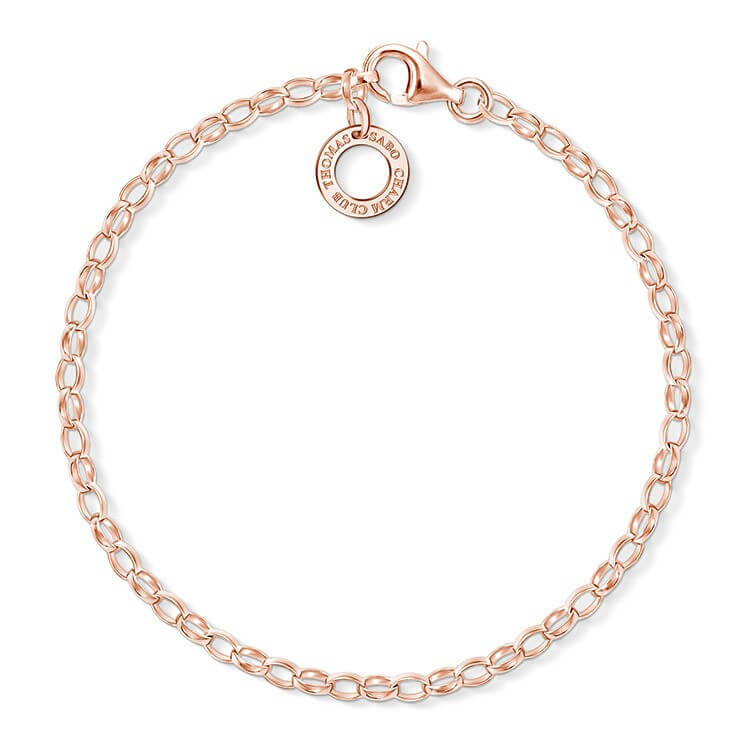 Thomas Sabo Charm Club ruusukullattu rannekoru X0243-415-40