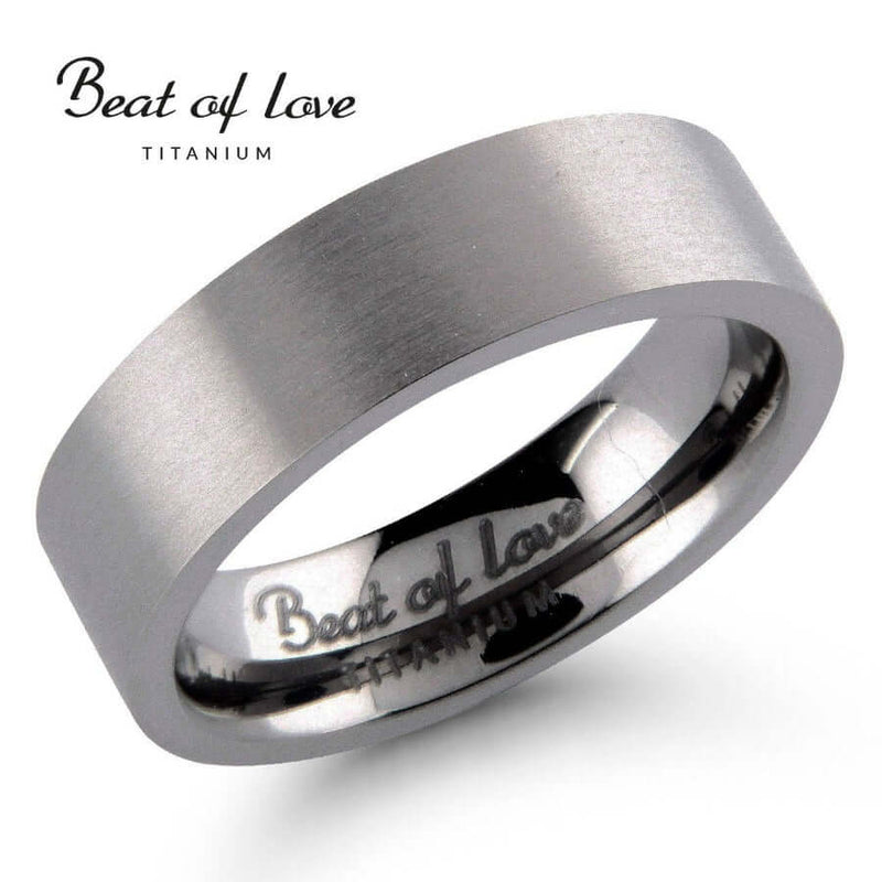 Beat of Love titaanikihlasormus TI-031-6mm