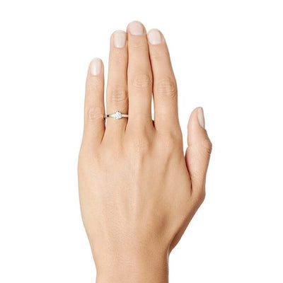 Efva Attling Crown Wedding Ring timanttisormus