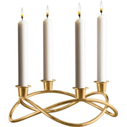 Georg Jensen Season kynttelikkö (kullattu)