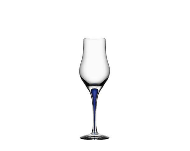 Orrefors Intermezzo grappa-lasi sininen