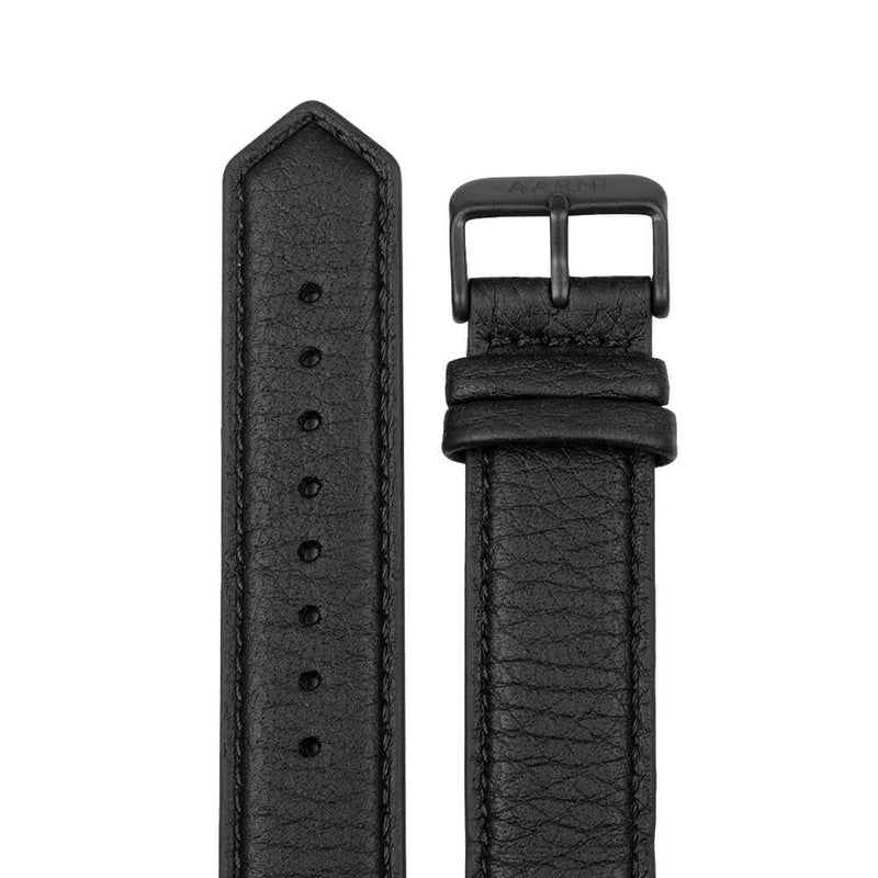 Aarni hirvennahkainen ranneke musta 20 mm