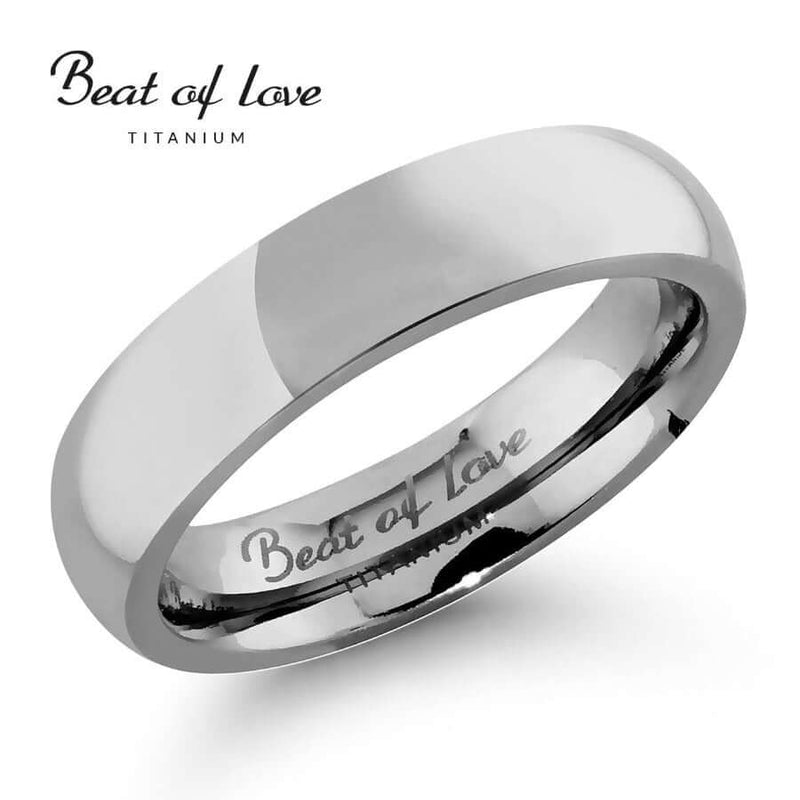Beat of Love titaanikihlasormus TI-063-5mm