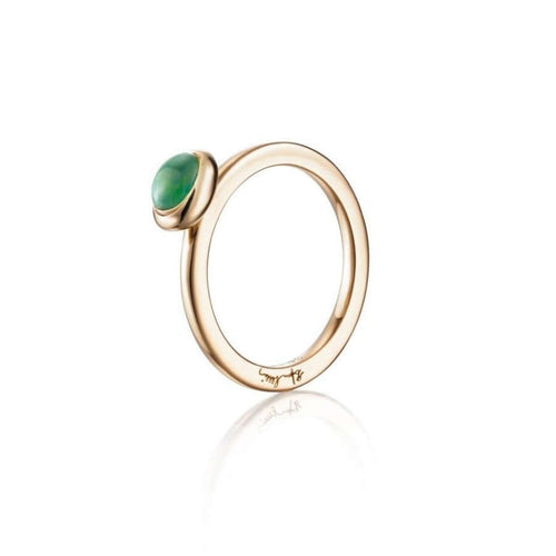 Efva Attling Love Bead Green Agate sormus 13-101-01450