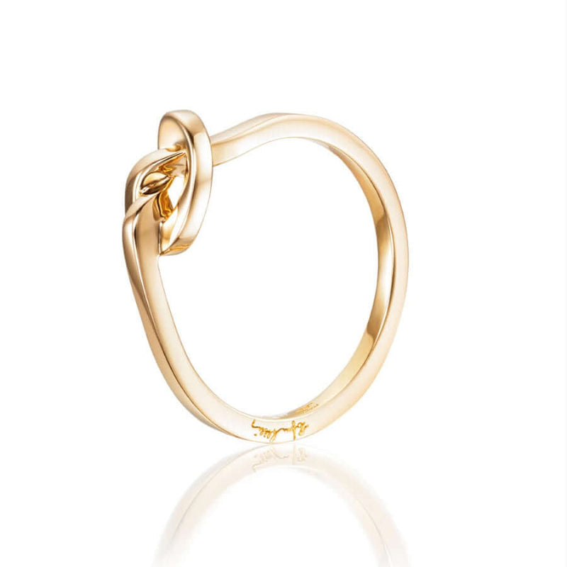 Efva Attling Love Knot kultainen sormus