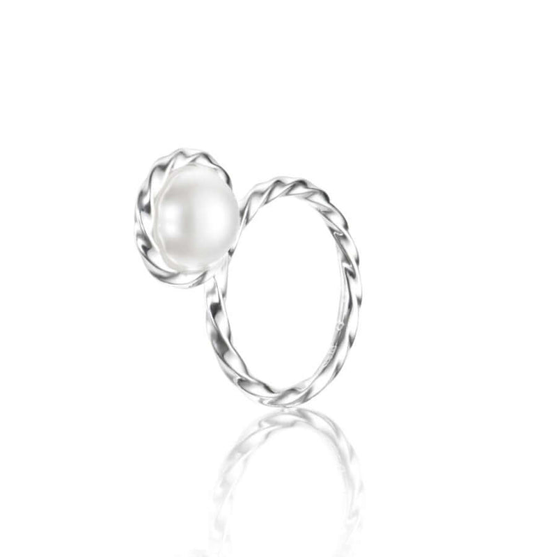 Efva Attling Twisted Orbit Pearl sormus 13-100-01540