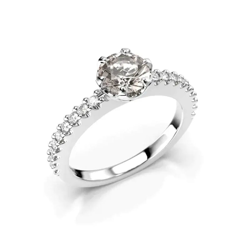 Festive Juliette timanttisormus morganiitilla