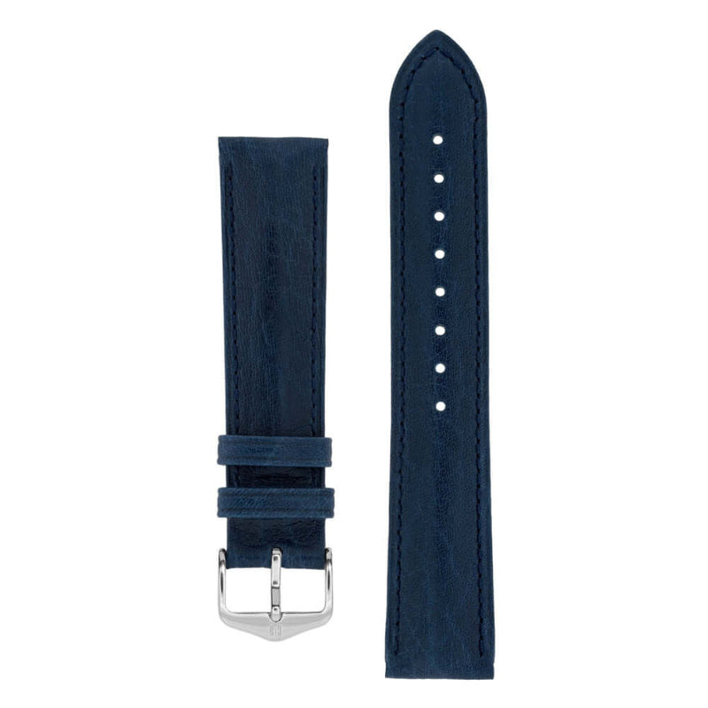 Hirsch Camelgrain sininen kellon ranneke