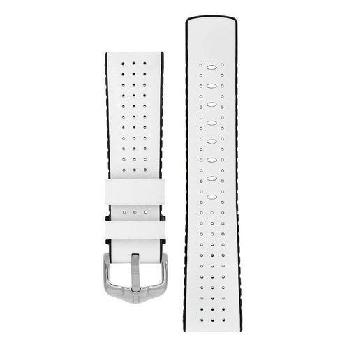 Hirsch Tiger valkoinen/musta kellon ranneke