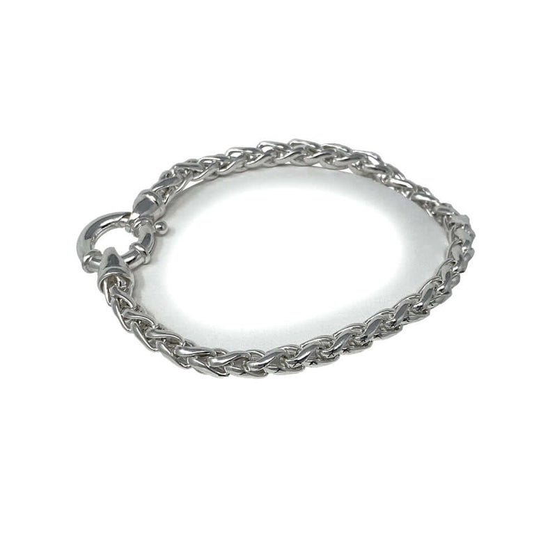 Hopeinen ranneketju (5 mm / 18 cm)