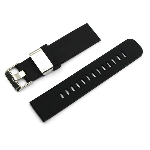 KARU kellon kaksiosainen silikoniranneke musta