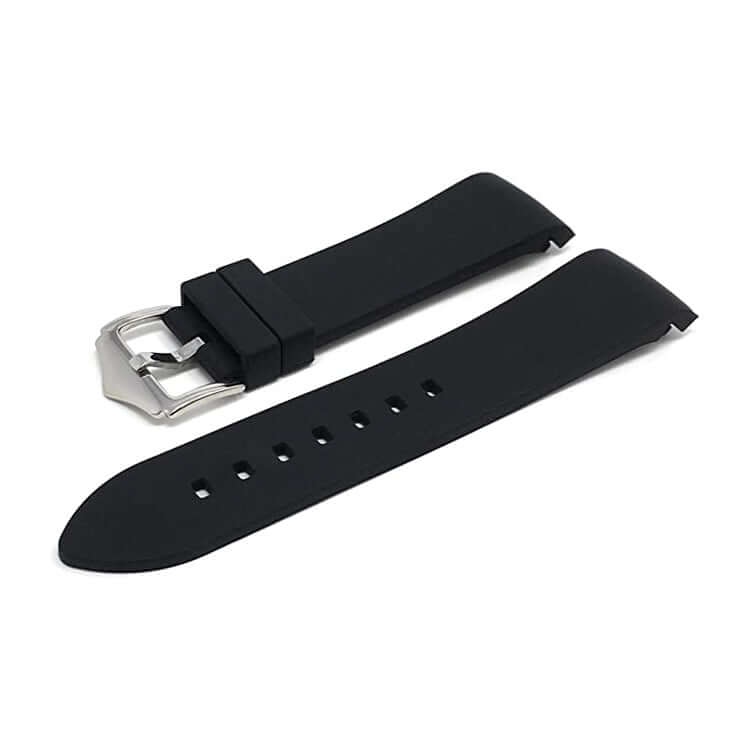 KARU kellon silikoniranneke musta curved