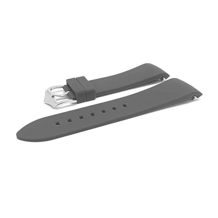 KARU kellon silikoniranneke, harmaa "curved"