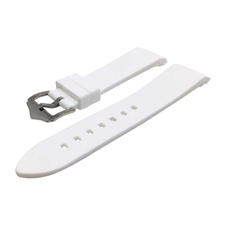 KARU kellon silikoniranneke, valkoinen "curved"