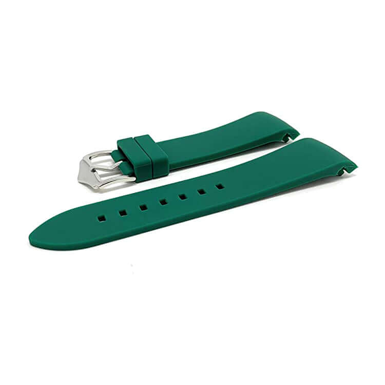 KARU kellon silikoniranneke vihreä curved