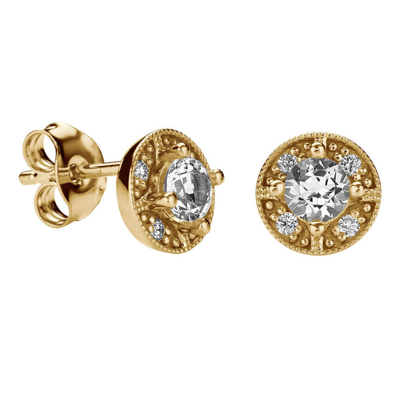 Kohinoor Edith topaasi-timanttikorvakorut 143-281-08