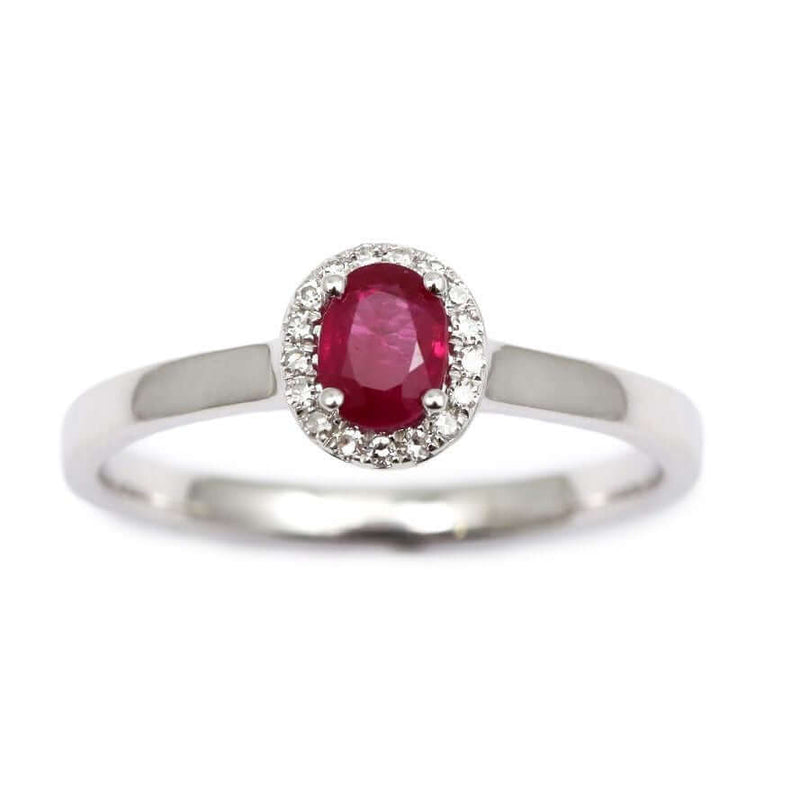 Kohinoor timanttisormus rubiinilla 033-P5718VR