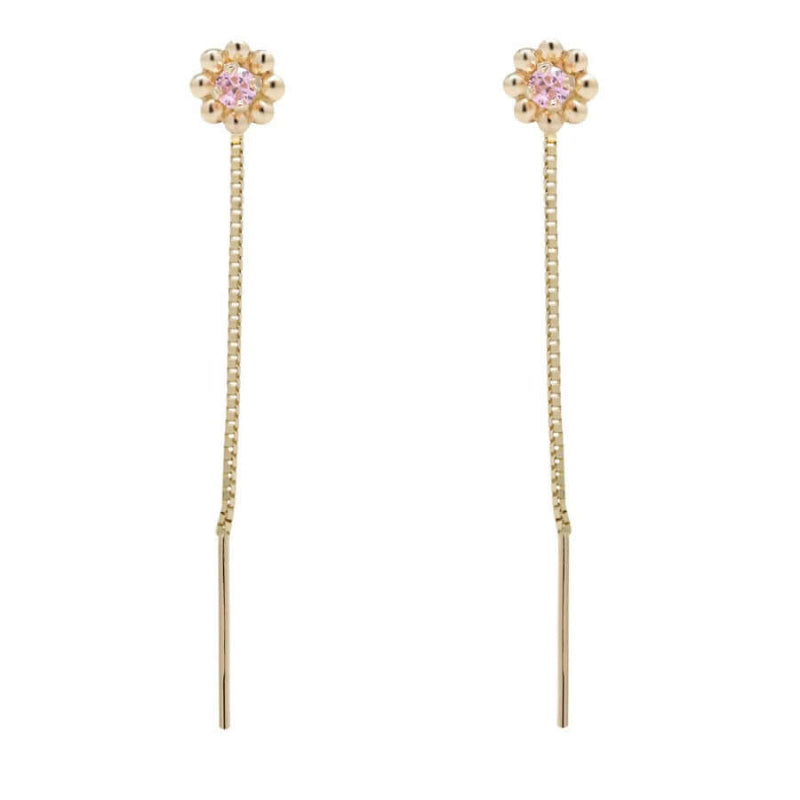Kultakorvakoru Ketju pinkki zirkoni 23-1058pink