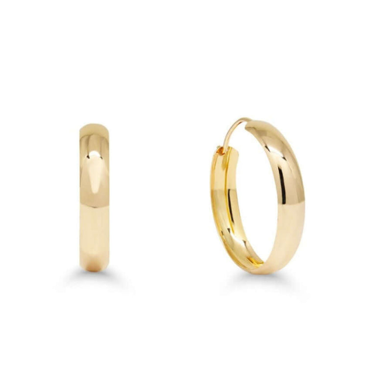Kullatut korvarenkaat (13 mm) 123K