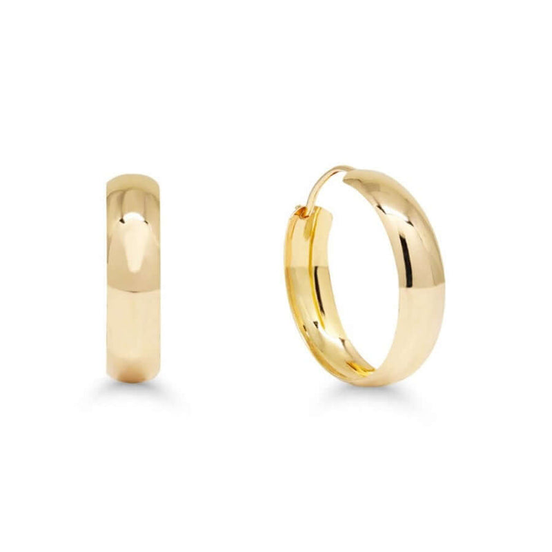 Kullatut korvarenkaat pyöristetty 12 mm 124K