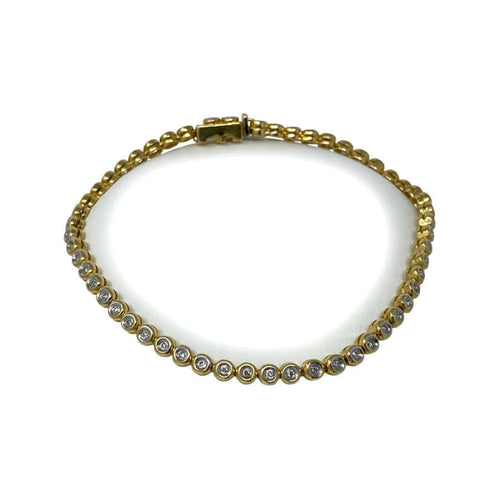 Kultainen timanttirannekoru (3,2 mm / 18 cm)