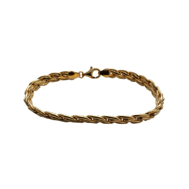 Kultainen ranneketju 6,3mm 19cm