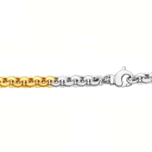 Kaksivärinen kultainen ranneketju (4,2 mm / 18,5 cm)