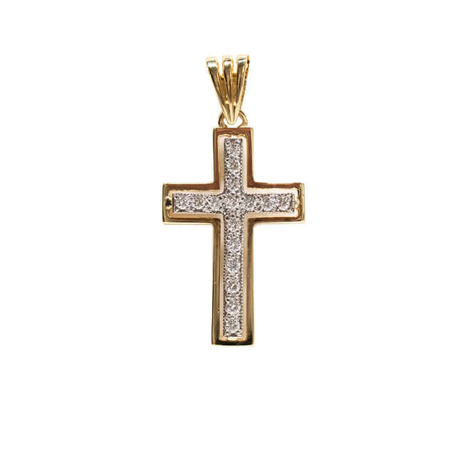 Kultainen Timanttiristi (0,32ct)