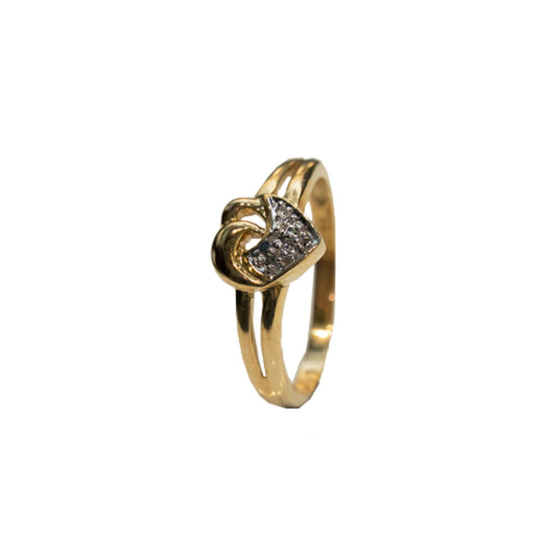Timanttisormus 14k (0,01 ct)
