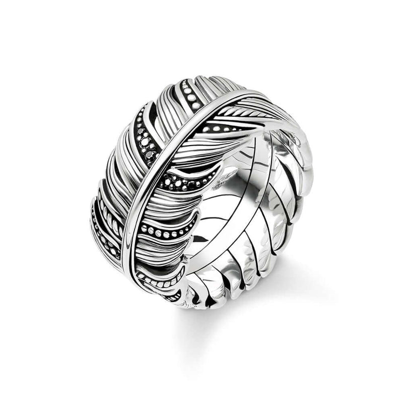 Thomas Sabo Feather Pavé sormus TR2159-643-11